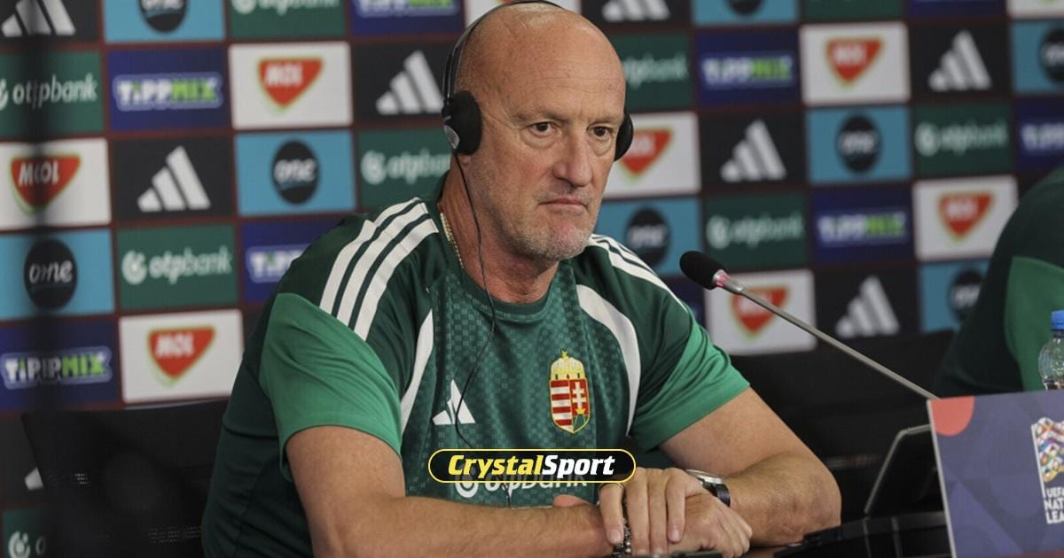 უნგრეთის ნაკრების მთავარი მწვრთნელი მარკო როსი ბუდაპეშტში, პრესკონფერენციაზე